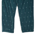 Nautica Sleep Pant Men's Large Fleece Elastic Waist Pockets Green