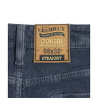 Daniel Cremieux Corduroy Pants Men's 38"x32" Straight Fit Stretch Gray