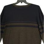 Armani Exchange Sweater Men's XXL Crew Neck Lightweight Wool Color-Block