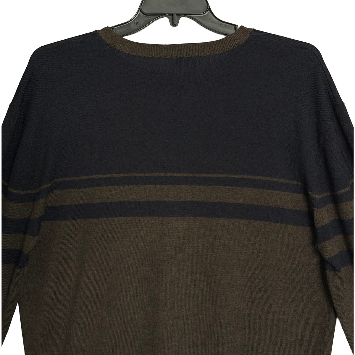Armani Exchange Sweater Men's XXL Crew Neck Lightweight Wool Color-Block