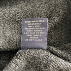 Hart Schaffner Marx Sweater Men's 3XB Big & Tall V-Neck Merino Wool Charcoal