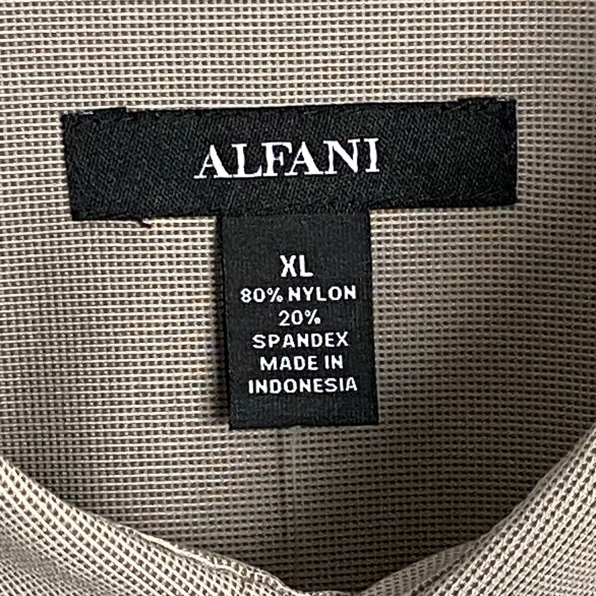 Alfani Alfatech Dress Shirt Men's XL Long Sleeve Button-Up Nylon Stretch