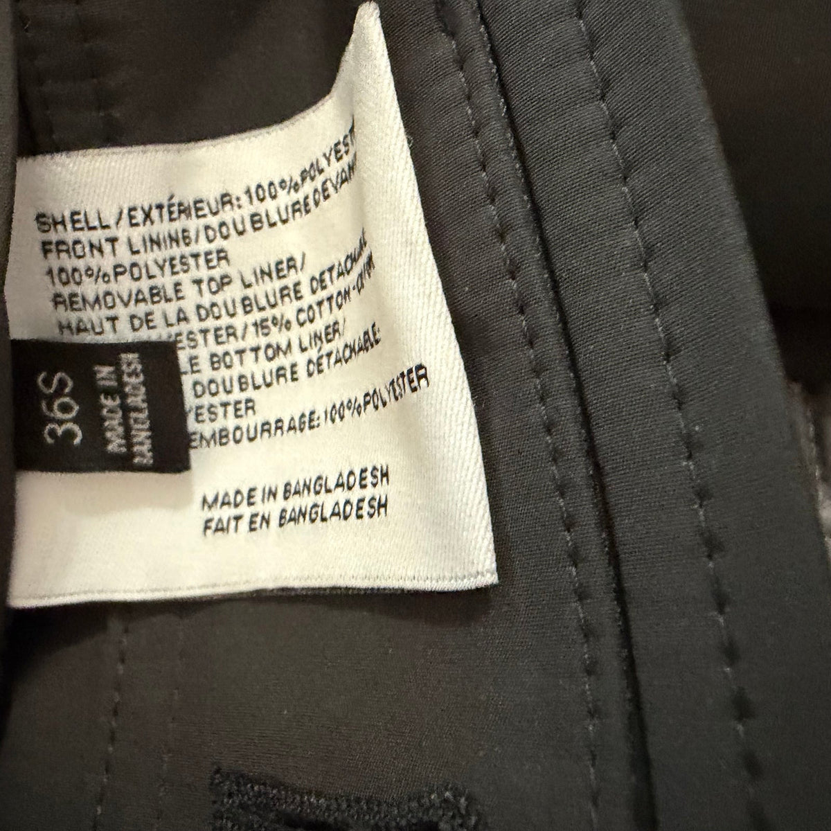 Calvin Klein Raincoat Overcoat Men's 36 Short MPARK Single-Breasted Black