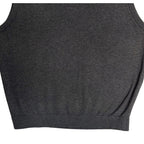 Daniel Cremieux Sweater Vest Men's XXL Supima Cotton Cashmere Blend Charcoal