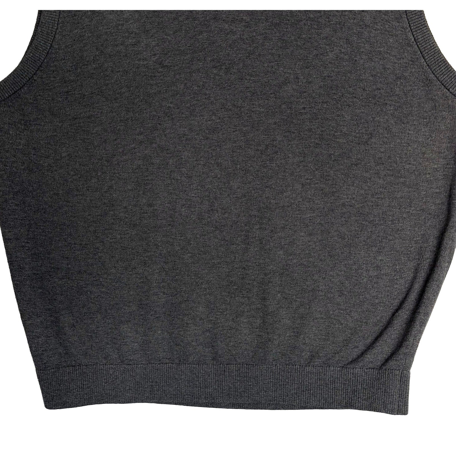 Daniel Cremieux Sweater Vest Men's XXL Supima Cotton Cashmere Blend Charcoal