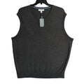 Daniel Cremieux Sweater Vest Men's XXL Supima Cotton Cashmere Blend Charcoal