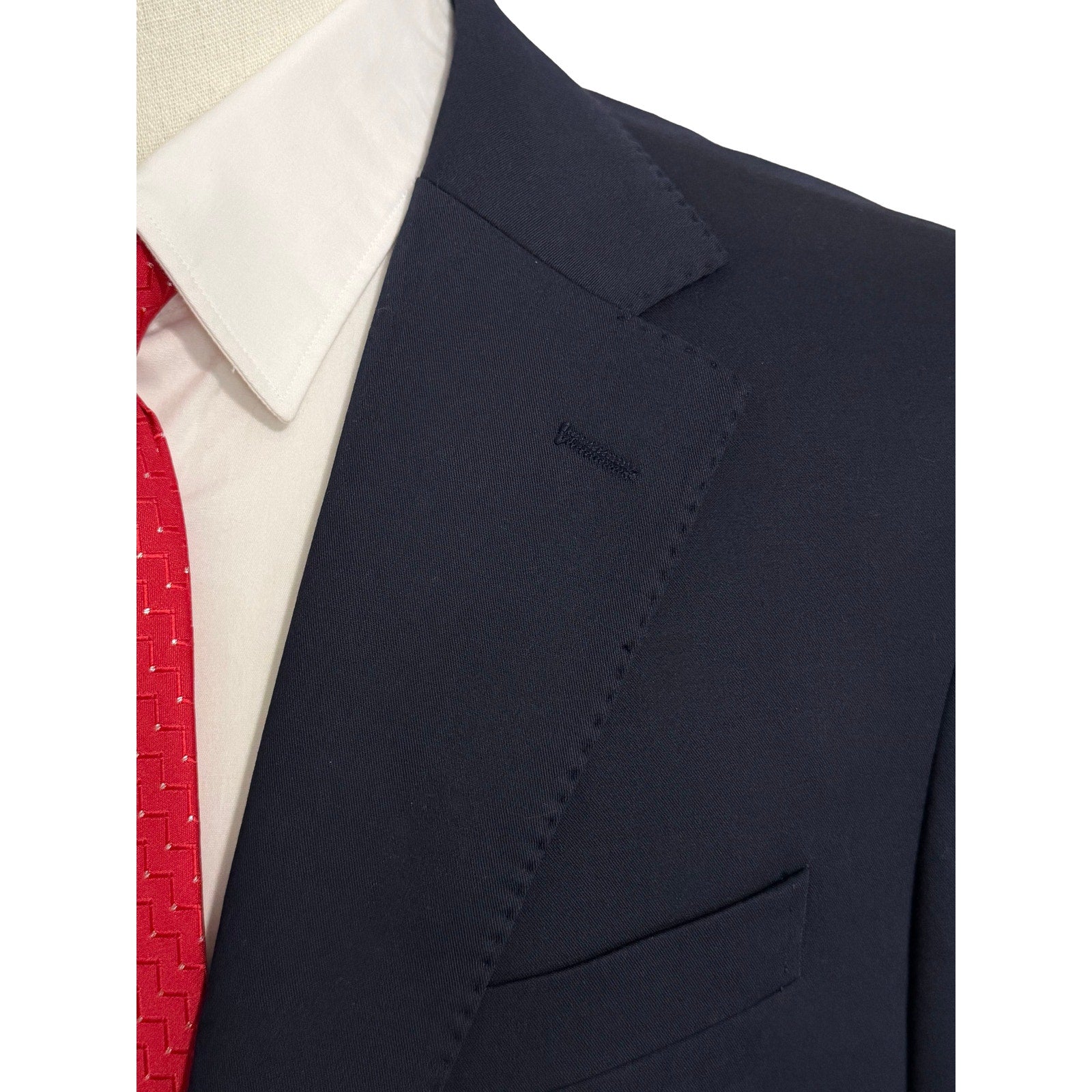 Lauren Ralph Lauren Performance Suit Coat Men's 42L Modern Fit Solid Navy