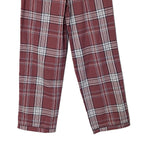 Ted Baker Sleep Pant Men's Small Woven Cotton Drawstring Pockets Red Plaid