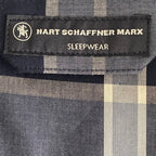 Hart Schaffner Marx Sleepwear Men's Medium Pajama Set Blue Plaid