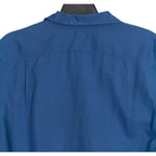 Polo Ralph Lauren Shirt Men's XL Classic Fit Camp Collar Cotton Linen Blue