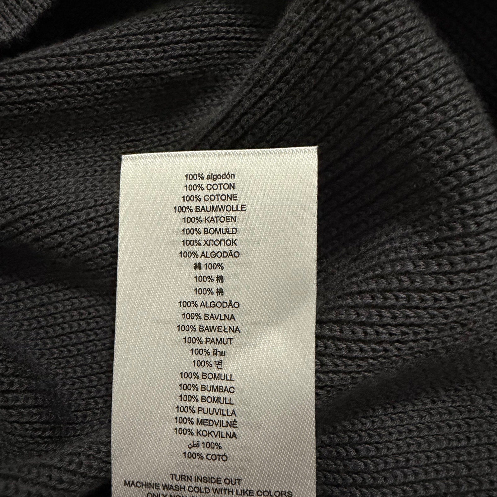 Michael Kors Polo Shirt Men's Large Short Sleeve Knit Cotton Black