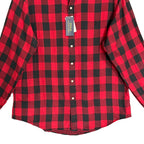 Polo Ralph Lauren Men's XL Classic Fit Cotton Flannel Shirt Red Black Check
