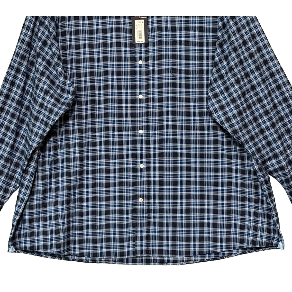 Daniel Cremieux Dress Shirt Men's 4XT Big & Tall Button-Down Stretch Plaid