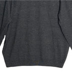 Hart Schaffner Marx Sweater Men's 3XB Big & Tall V-Neck Merino Wool Charcoal