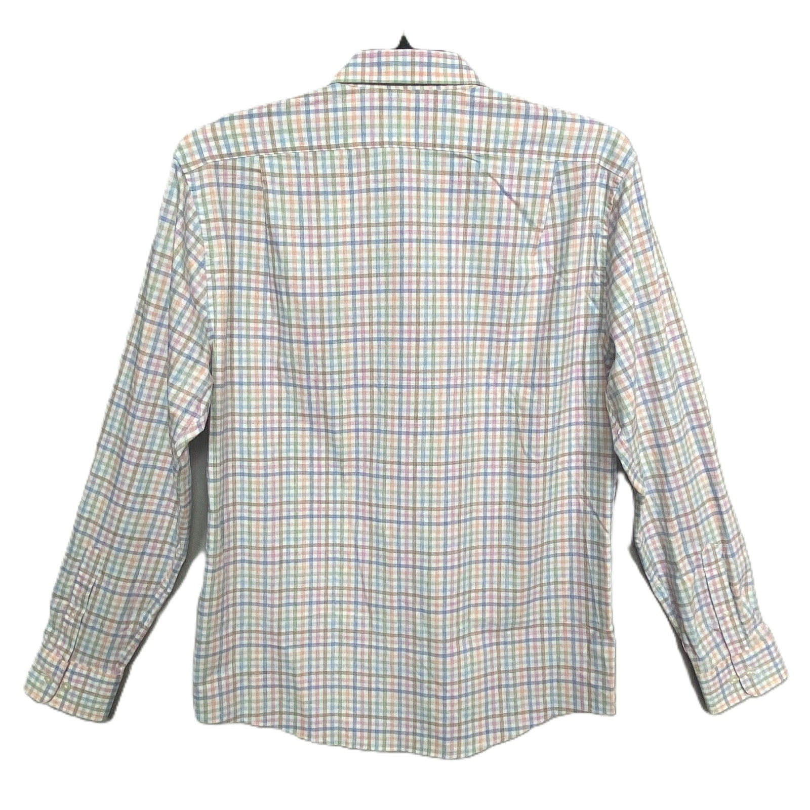 Johnnie-O Performance Shirt Men's Large Button-Down Stretch Multicolor Check
