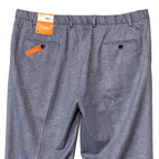 Tallia Orange Vezzo Suit Pant Men's 40"x32" Flat Front Stretch Blue Plaid