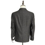 Calvin Klein Men's 44 Reg Sport Coat Slim-Fit Wool Black/White Herringbone