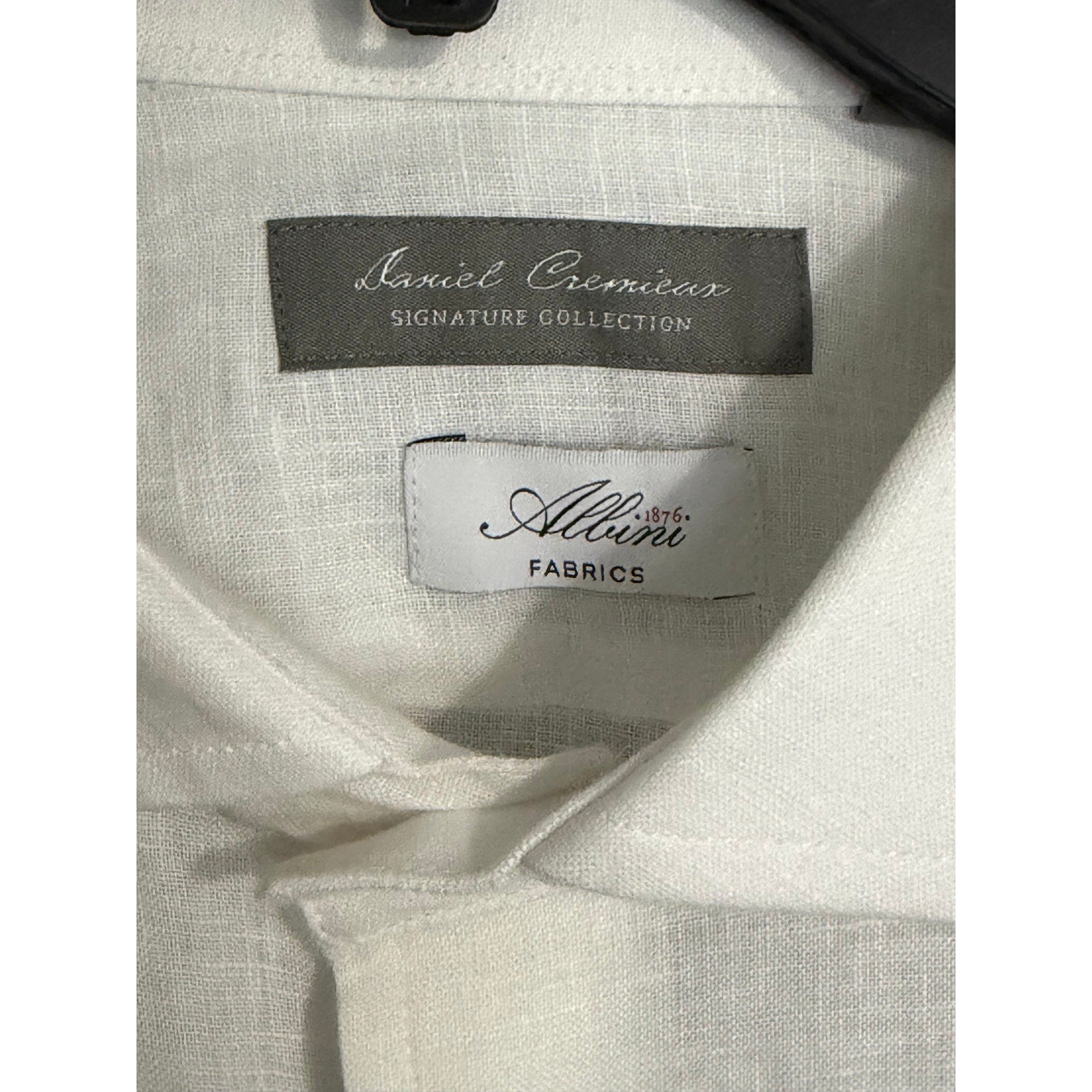 Daniel Cremieux Linen Shirt Men's XXL Signature Albini Fabrics Lucent White