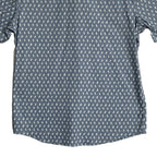 Faherty Shirt Men's Medium The Movement Short Slv Shirt Marine Palm Foliage