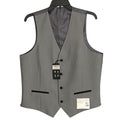 Alfani Tuxedo Vest Men's Small Slim Fit Stretch Fabric Grey & Black