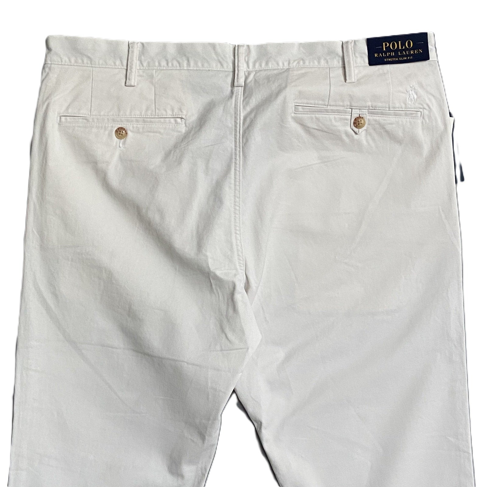 Polo Ralph Lauren Pants Men's 38"x30" Chino Stretch Slim Fit White