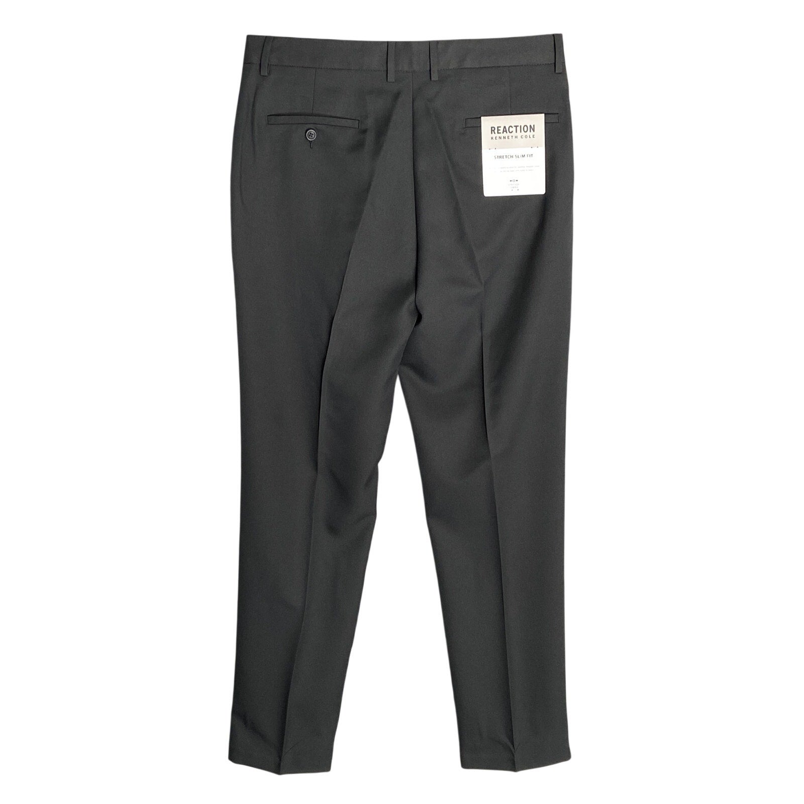 Kenneth Cole Reaction Pants Men's 34x32 Slim Fit Trousers Stretch Charcoal