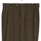 Nautica Men's Suit 40L 36W 2-Piece Suit Modern Fit Gaff Active Stretch Olive