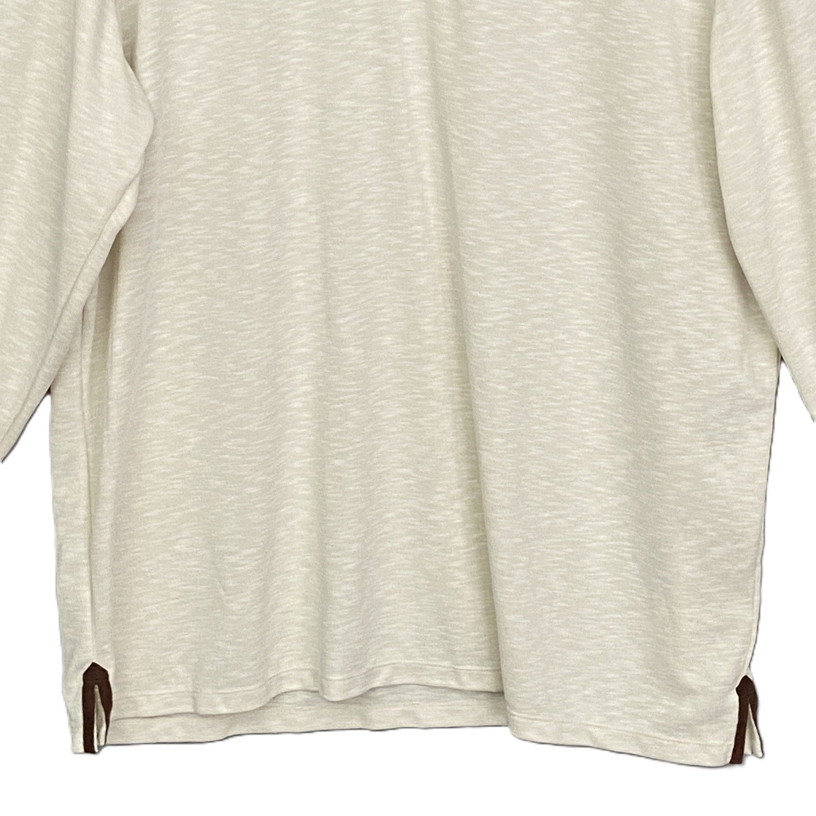 Roundtree & Yorke Men's Big & Tall XXL Long Sleeve Polo Shirt Cream