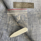 Daniel Cremieux Linen Shirt Men's XXL Signature Albini Fabrics Blue & Gray