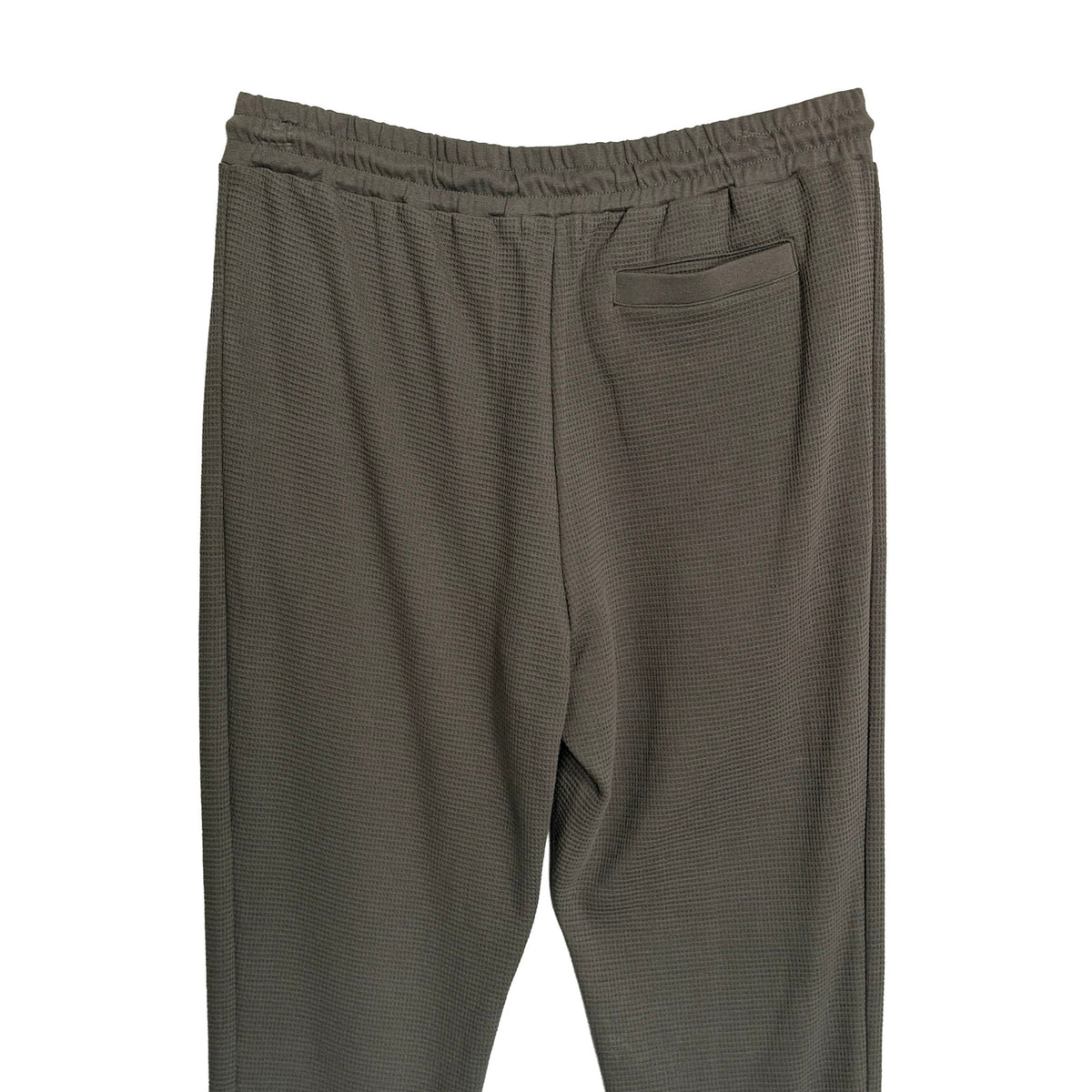 BFD Malibu Waffle Thermal Jogger Men's Large Elastic Drawstring Waist Carbon
