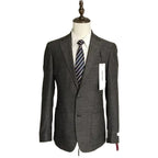 Calvin Klein Sport Coat Slim-Fit Wool Black/White Herringbone Men's 40 Long