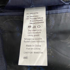 Tallia Men's 44 Short Venezia Blazer Navy/Brown Wool Blend Stretch