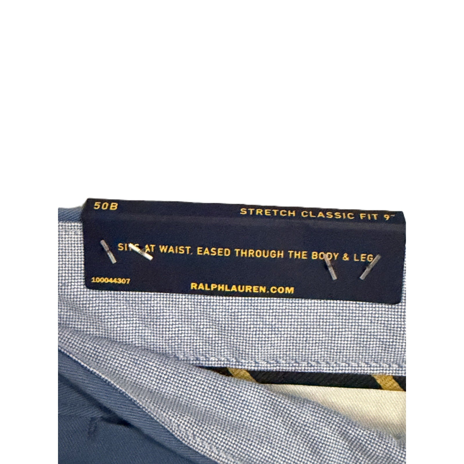 Polo Ralph Lauren Shorts Men's 50B 9" Big & Tall Stretch Chino Cotton Blue