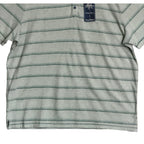 Tommy Bahama Henley Men's XXL Short Sleeve "Soleil Stripe Henley" Overcast