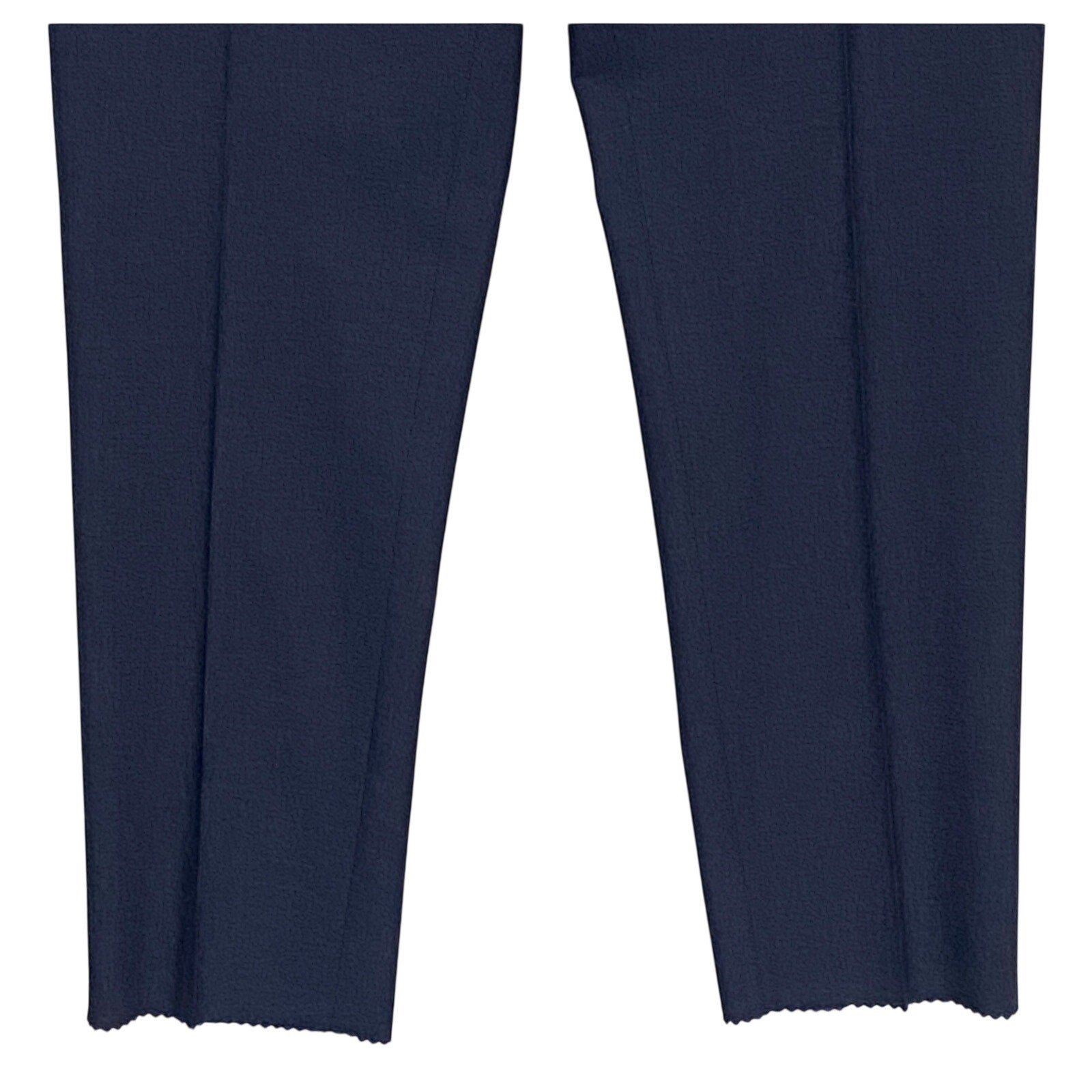 Boss Dress Pants Men's 38x33 Slim Fit Dark Blue Wool Blend Raw Hem Stretch