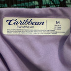 Caribbean Swim Trunks Men's Medium Elastic Drawstring Waist Pockets Lined