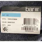 Bar III Sport Coat Men's 40 Short Slim Fit Stretch Dark Blue Herringbone