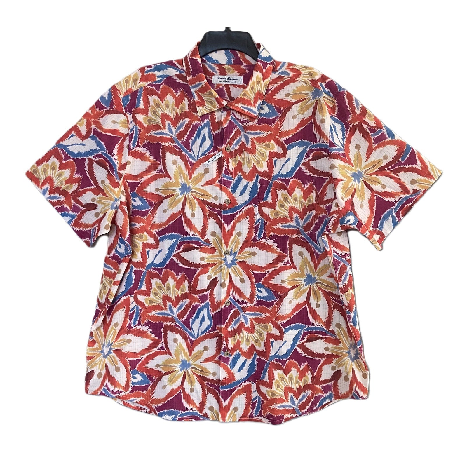 Tommy Bahama Shirt Men's XL "The Bahama Coast" Flora Fusion Stretch