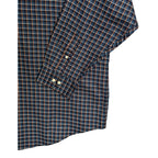 Roundtree & Yorke Men's Weekend Oxford Shirt 3XB Big & Tall Dk Blue Gingham NWT