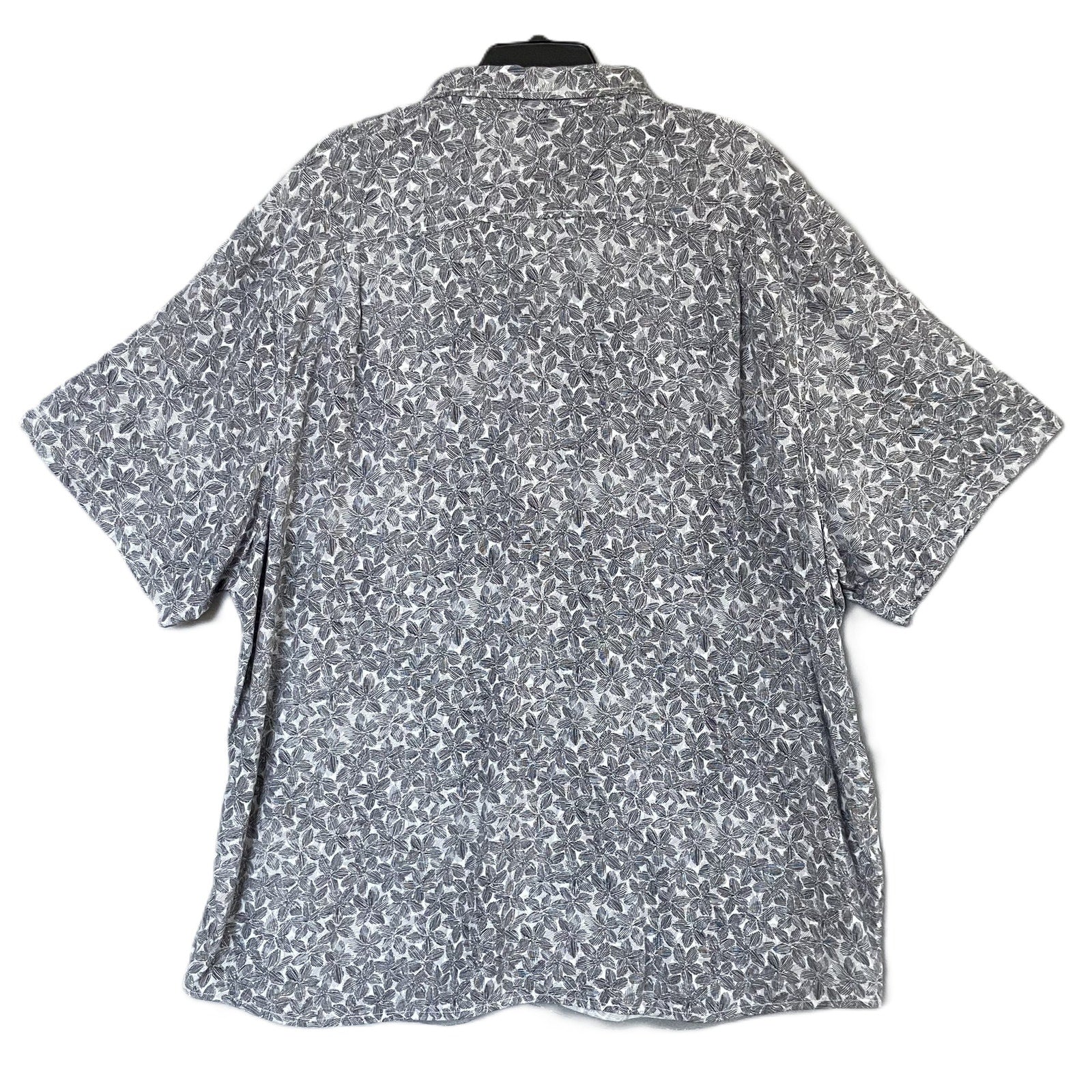 Tommy Bahama Shirt Men's 2XLT Big & Tall "Veracruz Cay" Sand Dollar Black