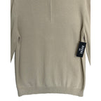 Rhone 1/4 Zip Pullover Men's Large Commuter Sweater Mock Neck Bone