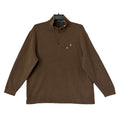 Polo Ralph Lauren Quarter-Zip Men's XXL Mock Neck Cotton Knit Pullover Brown