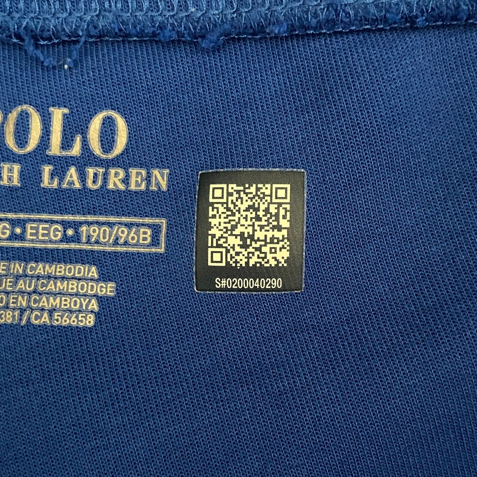 Polo Ralph Lauren Shorts Men's XXL Fleece Athletic Shorts Drawstring Blue