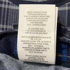 Polo Ralph Lauren Cap Men's One Size Flat Cap Driver's Cap Navy Blue Plaid