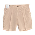 Roundtree & Yorke Shorts Caribbean Men's 36 x 9 Flat Front Stretch Peach