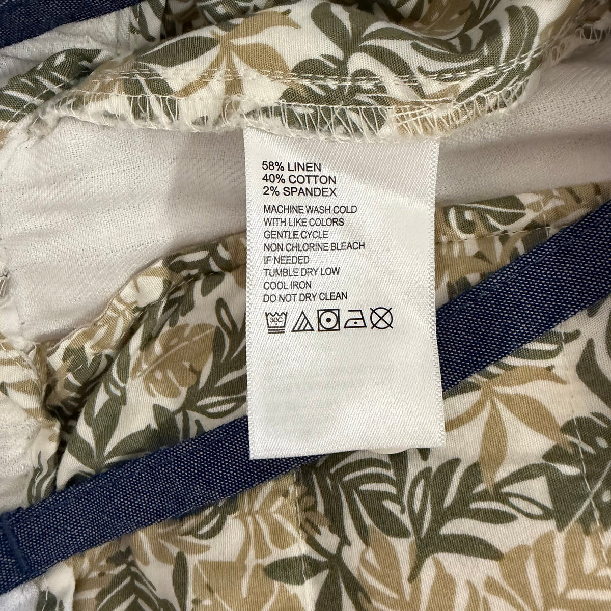 Tommy Bahama Beach Coast Stretch-Linen E-Waist Pants Men's XXL White