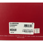 Club Room Men's Slippers Cushioned Bed Slides Comfort Soles Chambray M 8-9