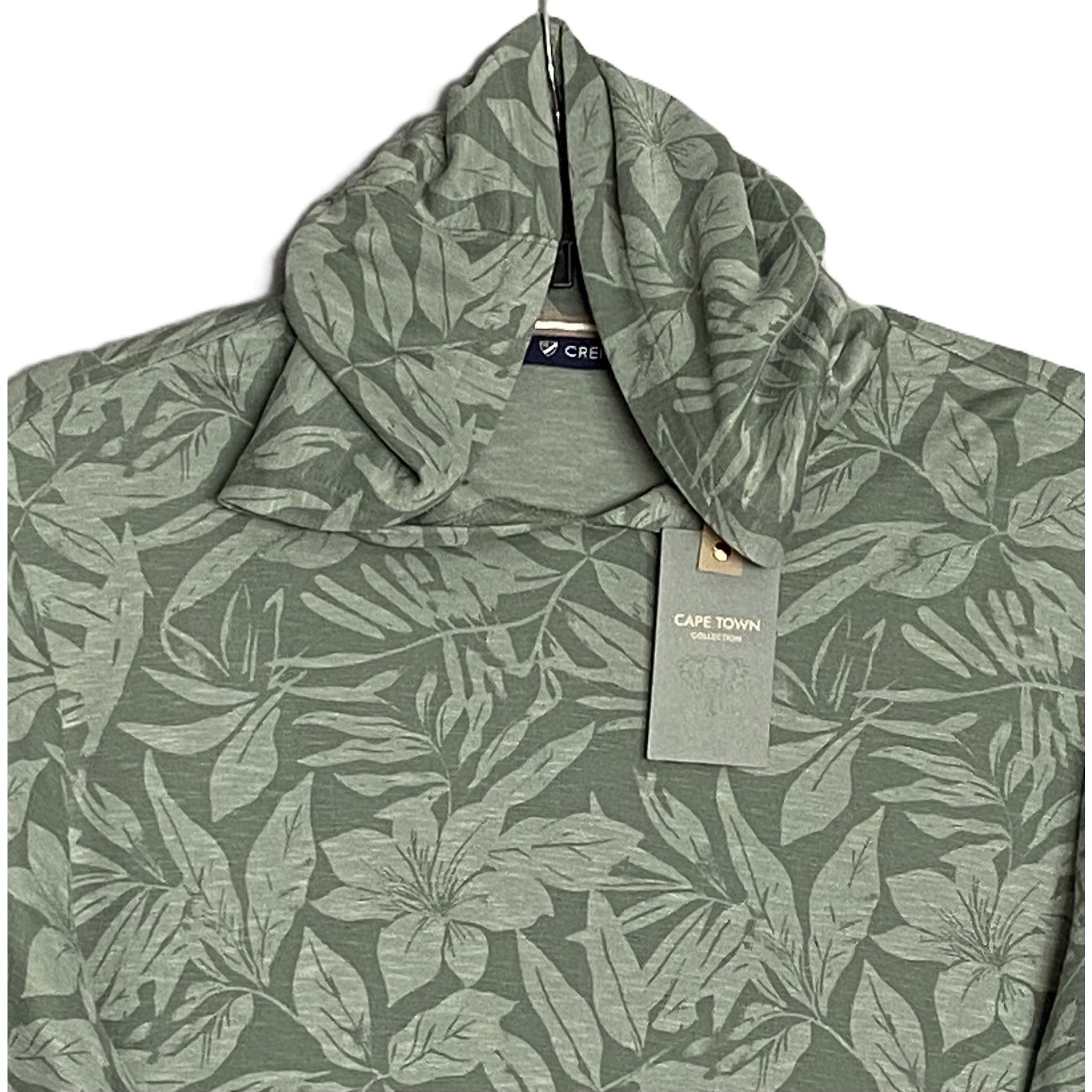 Daniel Cremieux Pullover Hoodie Men's Large CapeTown Collection Green Floral