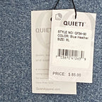 Quieti Long Sleeve T-Shirt Men's XL Crew Neck Stretch Fabric Blue Heather