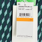 Penguin Shirt Men's Small Long Sleeve Button-Down Shirt Green Geo Print